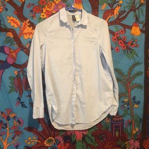 Light blue button up